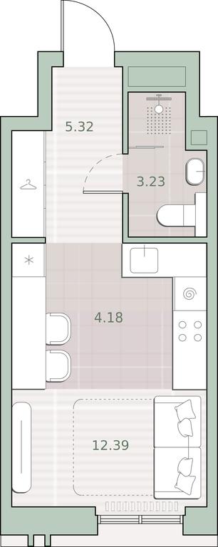 Apartment Sale, 25.12 sq. m. at Sreda na Kutuzovskom, Ivana Franko Street, Moscow, Russia #1 Apartment Sale, 25.12 sq. m. at Sreda na Kutuzovskom, Ivana Franko Street, Moscow, Russia #1