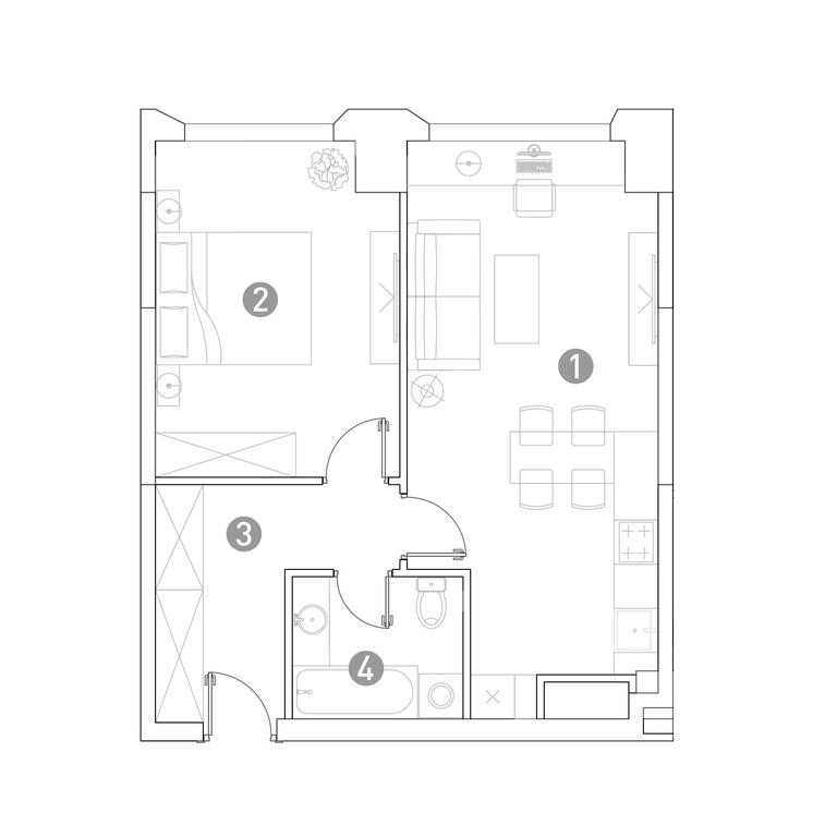 1-BD Apartment Sale, 50.4 sq. m. at Very, Botanicheskaya Street, 29, Moscow, Russia #1 1-BD Apartment Sale, 50.4 sq. m. at Very, Botanicheskaya Street, 29, Moscow, Russia #1