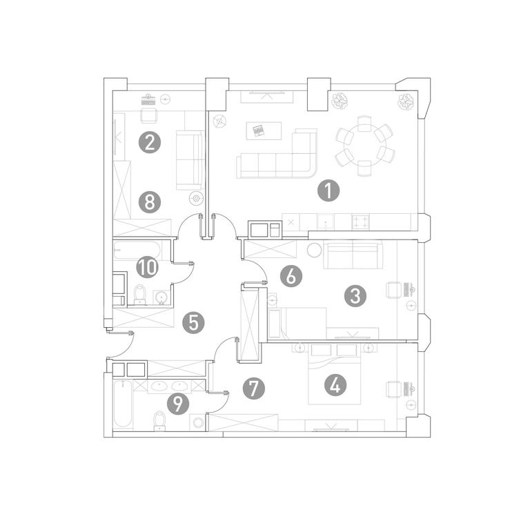 3-BD Apartment Sale, 114.1 sq. m. at Very, Botanicheskaya Street, 29, Moscow, Russia #1 3-BD Apartment Sale, 114.1 sq. m. at Very, Botanicheskaya Street, 29, Moscow, Russia #1