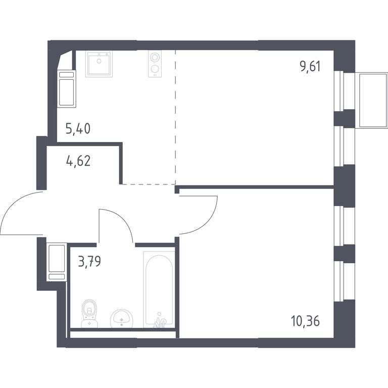 Apartment Sale, 33.3 sq. m. at Gorki Park, Shkolnaya ulitsa, 2, derevnya Korobovo, Leninskiy City District, Moscow Region, Russia #1 Apartment Sale, 33.3 sq. m. at Gorki Park, Shkolnaya ulitsa, 2, derevnya Korobovo, Leninskiy City District, Moscow Region, Russia #1