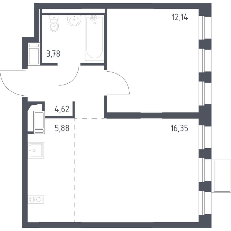 Apartment Sale, 42.2 sq. m. at Gorki Park, Shkolnaya ulitsa, 2, derevnya Korobovo, Leninskiy City District, Moscow Region, Russia #1 Apartment Sale, 42.2 sq. m. at Gorki Park, Shkolnaya ulitsa, 2, derevnya Korobovo, Leninskiy City District, Moscow Region, Russia #1