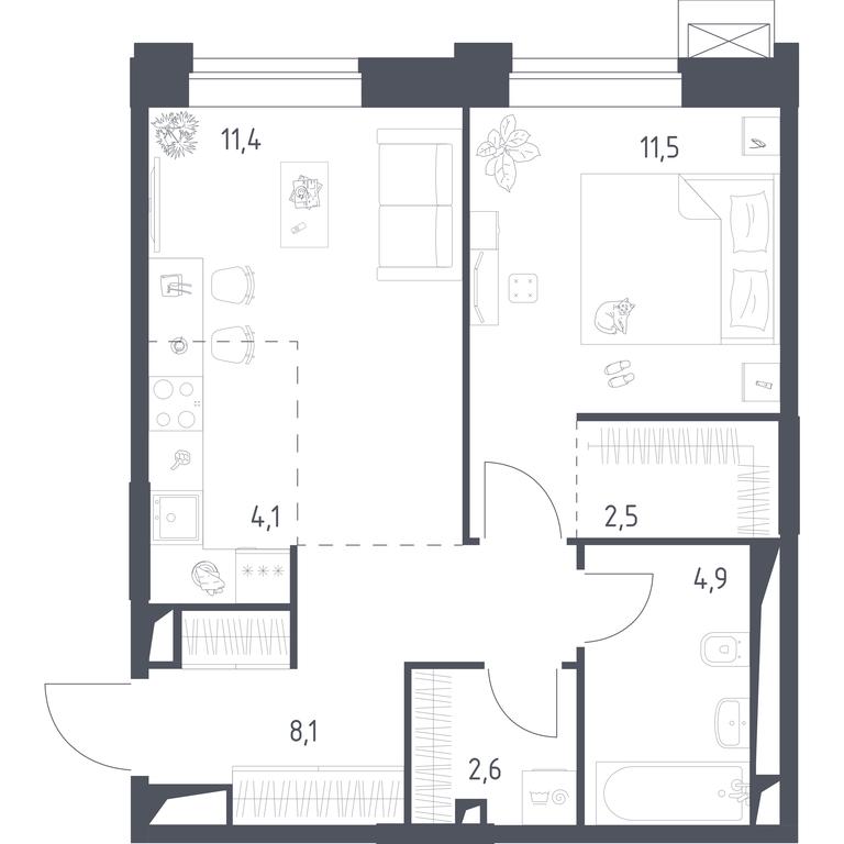 2-BD Apartment Sale, 87.74平方米 at Vereiskaya 41, Vereyskaya Street, 41, Moscow, Russia #1 2-BD Apartment Sale, 87.74平方米 at Vereiskaya 41, Vereyskaya Street, 41, Moscow, Russia #1