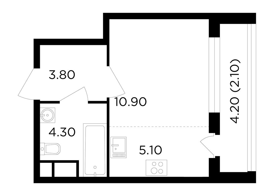 Apartment Sale, 26.2 sq. m. at Filatov Lug, zhiloy kompleks Filatov Lug, Moskovskiy Settlement, Moscow, Russia #1 Apartment Sale, 26.2 sq. m. at Filatov Lug, zhiloy kompleks Filatov Lug, Moskovskiy Settlement, Moscow, Russia #1