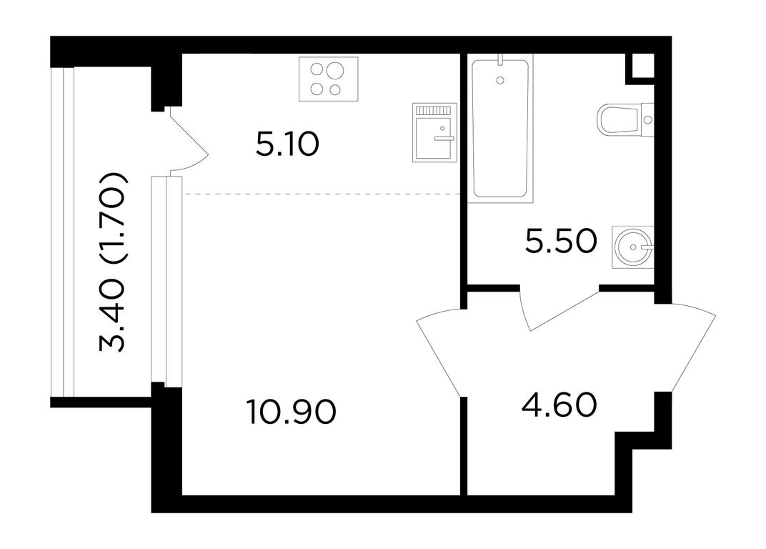 Apartment Sale, 27.8平方米 at Filatov Lug, zhiloy kompleks Filatov Lug, Moskovskiy Settlement, Moscow, Russia #1 Apartment Sale, 27.8平方米 at Filatov Lug, zhiloy kompleks Filatov Lug, Moskovskiy Settlement, Moscow, Russia #1