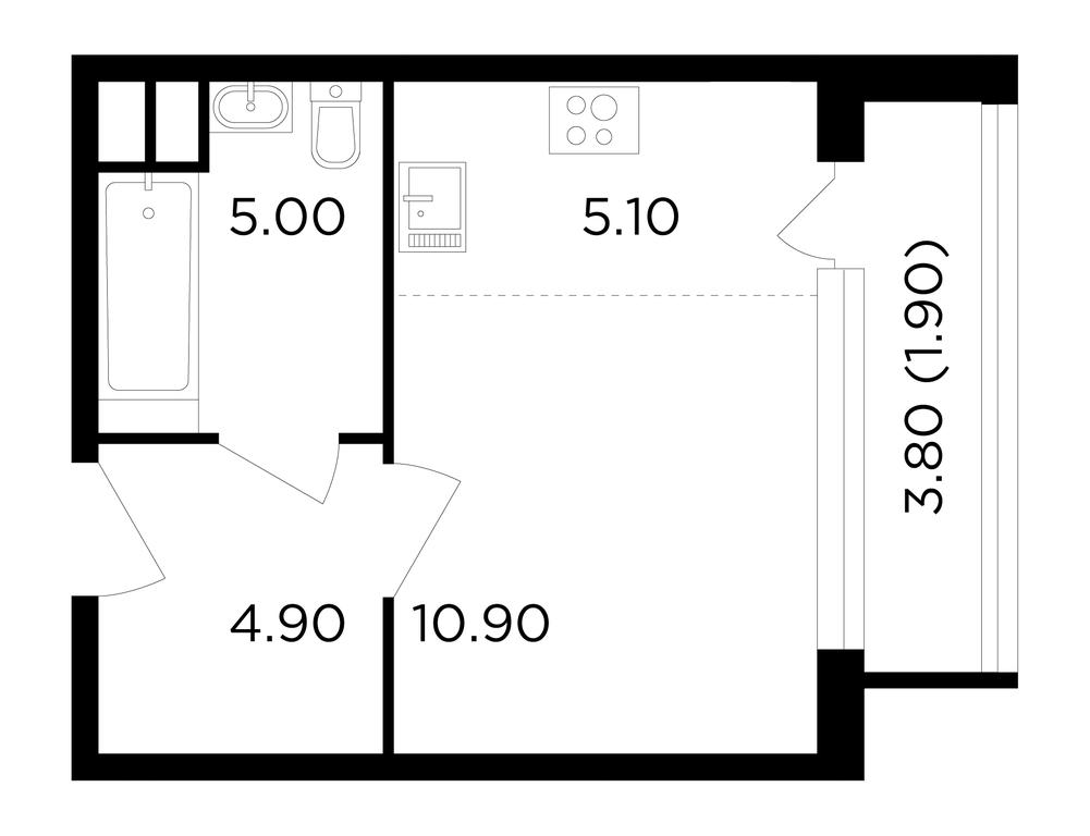 Apartment Sale, 27.8平方米 at Filatov Lug, zhiloy kompleks Filatov Lug, Moskovskiy Settlement, Moscow, Russia #1 Apartment Sale, 27.8平方米 at Filatov Lug, zhiloy kompleks Filatov Lug, Moskovskiy Settlement, Moscow, Russia #1