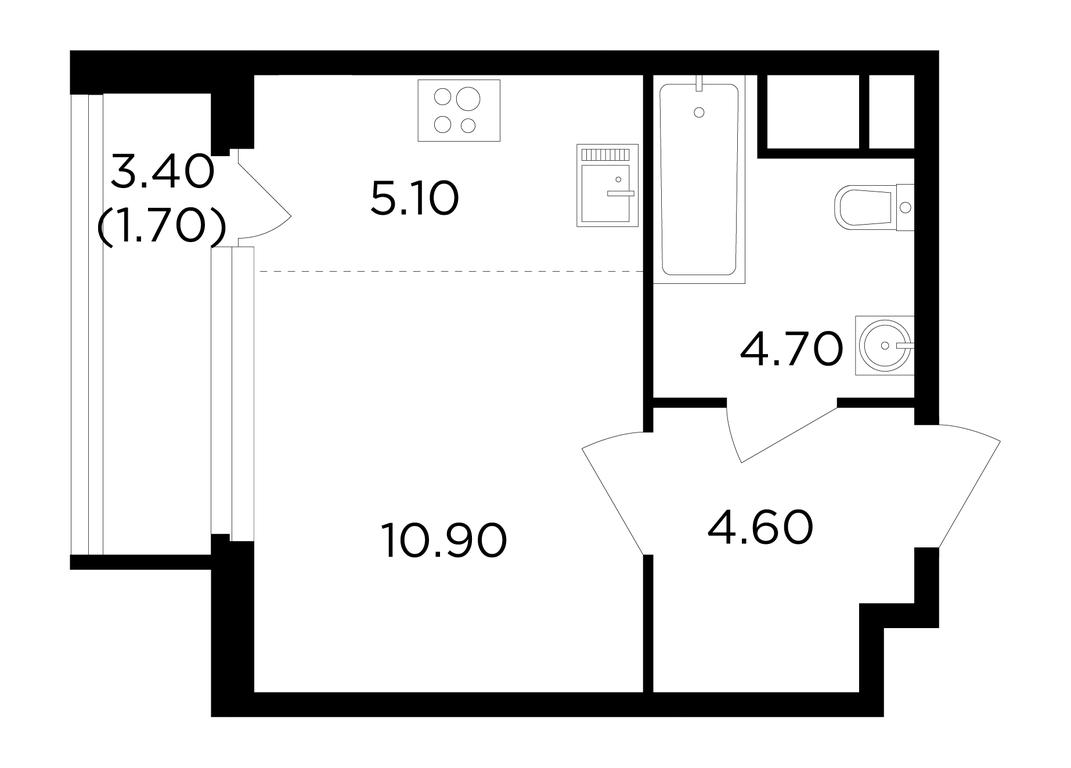 Apartment Sale, 27 sq. m. at Filatov Lug, zhiloy kompleks Filatov Lug, Moskovskiy Settlement, Moscow, Russia #1 Apartment Sale, 27 sq. m. at Filatov Lug, zhiloy kompleks Filatov Lug, Moskovskiy Settlement, Moscow, Russia #1