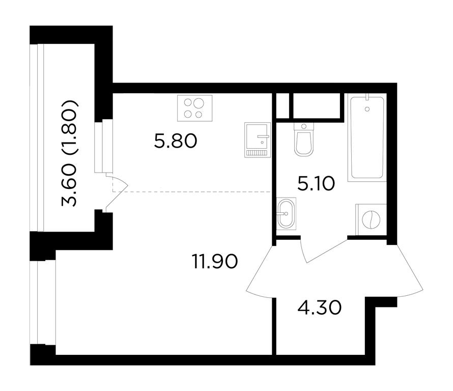 Apartment Sale, 28.9 sq. m. at Filatov Lug, zhiloy kompleks Filatov Lug, Moskovskiy Settlement, Moscow, Russia #1 Apartment Sale, 28.9 sq. m. at Filatov Lug, zhiloy kompleks Filatov Lug, Moskovskiy Settlement, Moscow, Russia #1