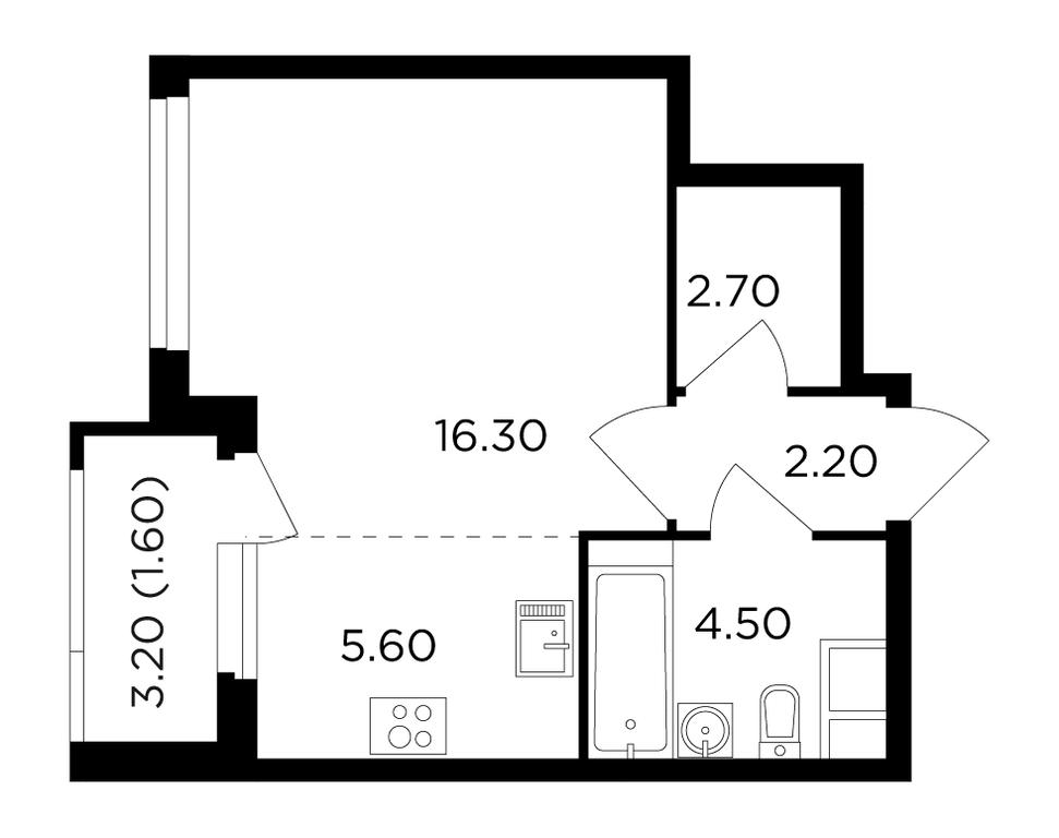 Apartment Sale, 32.9平方米 at Filatov Lug, zhiloy kompleks Filatov Lug, Moskovskiy Settlement, Moscow, Russia #1 Apartment Sale, 32.9平方米 at Filatov Lug, zhiloy kompleks Filatov Lug, Moskovskiy Settlement, Moscow, Russia #1