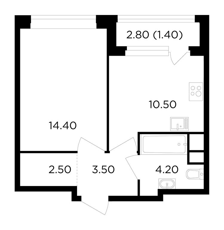 1-BD Apartment Sale, 36.5 sq. m. at Filatov Lug, zhiloy kompleks Filatov Lug, Moskovskiy Settlement, Moscow, Russia #1 1-BD Apartment Sale, 36.5 sq. m. at Filatov Lug, zhiloy kompleks Filatov Lug, Moskovskiy Settlement, Moscow, Russia #1