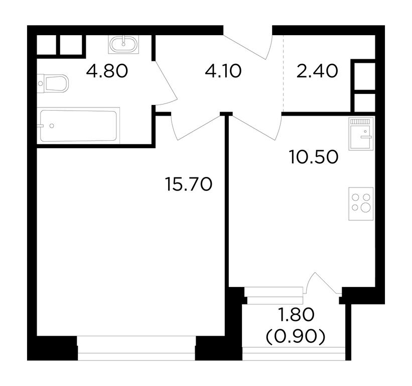 1-BD Apartment Sale, 38.4 sq. m. at Filatov Lug, zhiloy kompleks Filatov Lug, Moskovskiy Settlement, Moscow, Russia #1 1-BD Apartment Sale, 38.4 sq. m. at Filatov Lug, zhiloy kompleks Filatov Lug, Moskovskiy Settlement, Moscow, Russia #1