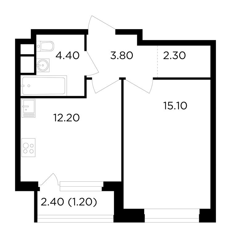 1-BD Apartment Sale, 39 sq. m. at Filatov Lug, zhiloy kompleks Filatov Lug, Moskovskiy Settlement, Moscow, Russia #1 1-BD Apartment Sale, 39 sq. m. at Filatov Lug, zhiloy kompleks Filatov Lug, Moskovskiy Settlement, Moscow, Russia #1