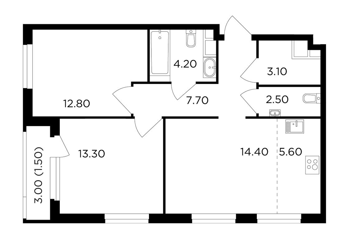 Продажа 2-комн. квартиры, 65,1 м² в ЖК «Филатов Луг», жилой комплекс Филатов Луг, поселение Московский, Москва, Россия #1 Продажа 2-комн. квартиры, 65,1 м² в ЖК «Филатов Луг», жилой комплекс Филатов Луг, поселение Московский, Москва, Россия #1