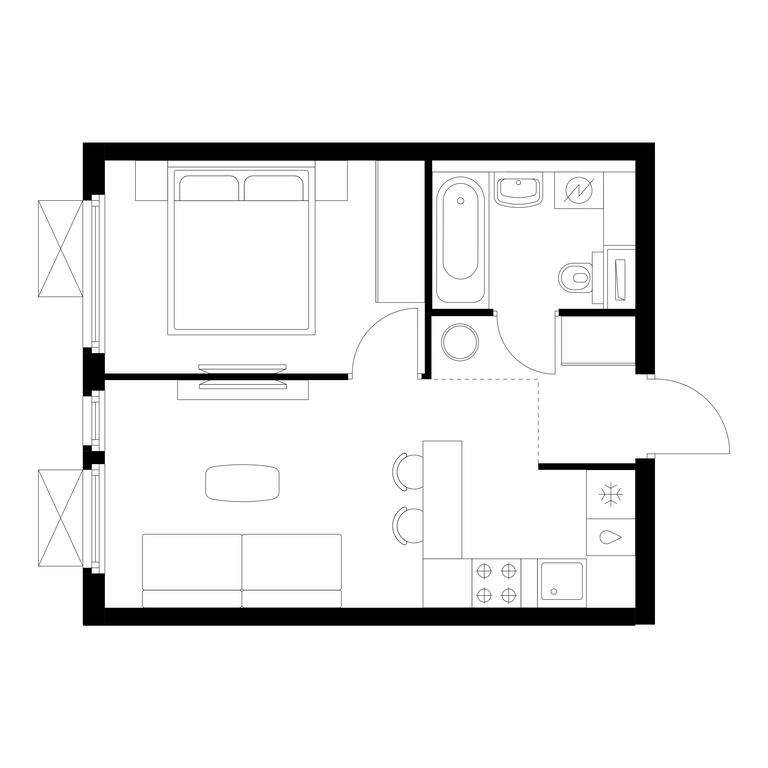 1-BD Apartment Sale, 34平方米 at Yaroslavskij kvartal, Yaroslavskiy Drive, 116, Korolyov, Moscow Region, Russia #1 1-BD Apartment Sale, 34平方米 at Yaroslavskij kvartal, Yaroslavskiy Drive, 116, Korolyov, Moscow Region, Russia #1