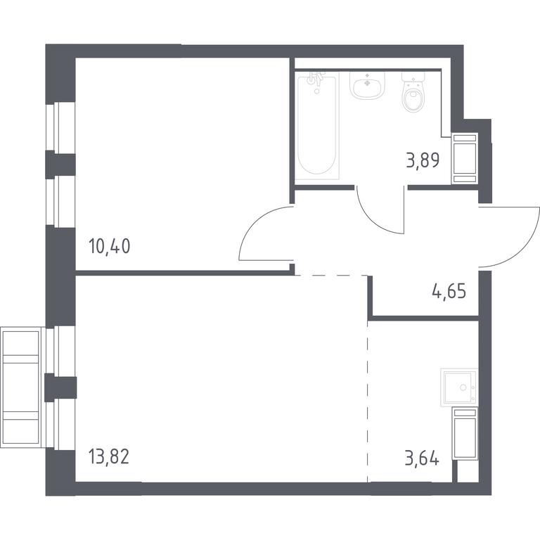 Продажа 1-комн. квартиры, 36,4 м² в ЖК «Рублевский Квартал», квартал Лайково Грин, жилой комплекс Город-событие Лайково, село Лайково, Одинцовский городской округ, Московская область, Россия #1