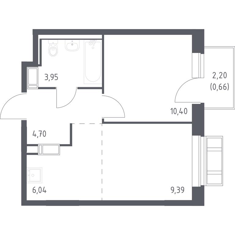 Продажа 1-комн. квартиры, 35,1 м² в ЖК «Рублевский Квартал», квартал Лайково Грин, жилой комплекс Город-событие Лайково, село Лайково, Одинцовский городской округ, Московская область, Россия #1