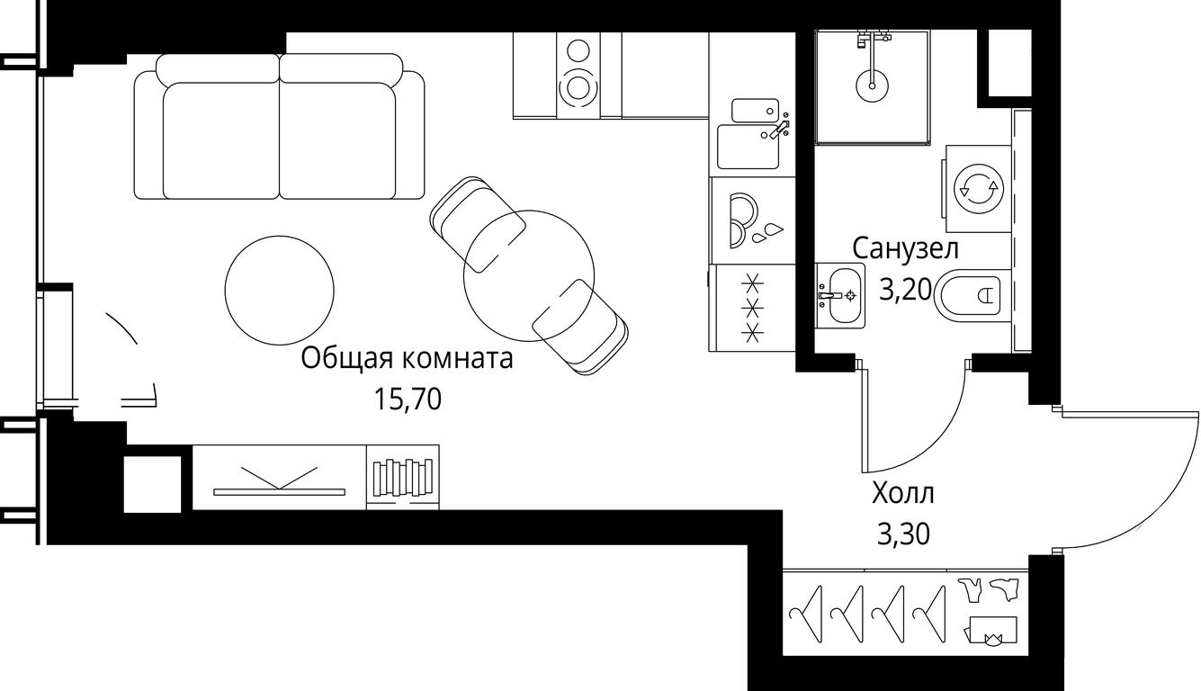 Apartment Sale, 22.2 sq. m. at VEER, Vereyskaya Street, Moscow, Russia #1 Apartment Sale, 22.2 sq. m. at VEER, Vereyskaya Street, Moscow, Russia #1