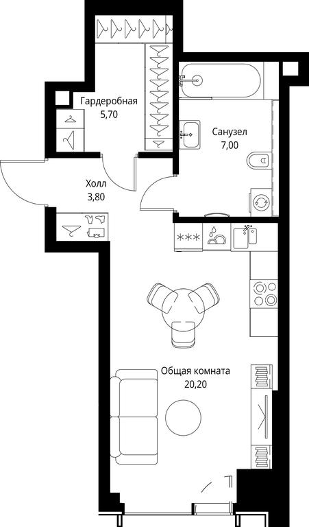 Apartment Sale, 36.7 sq. m. at VEER, Vereyskaya Street, Moscow, Russia #1 Apartment Sale, 36.7 sq. m. at VEER, Vereyskaya Street, Moscow, Russia #1
