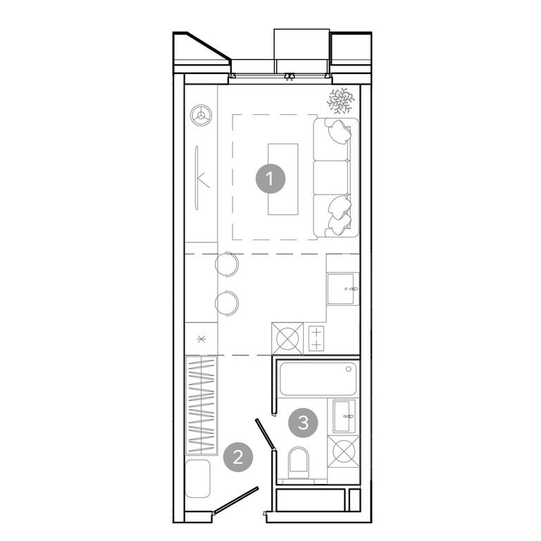 Apartment Sale, 23.7平方米 at UNO.Sokolinaya Gora, 8th Sokolinoy Gory Street, 26, Moscow, Russia #2 Apartment Sale, 23.7平方米 at UNO.Sokolinaya Gora, 8th Sokolinoy Gory Street, 26, Moscow, Russia #2