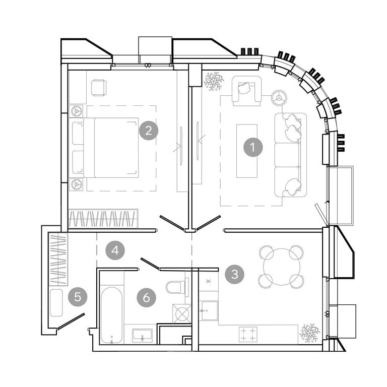 1-BD Apartment Sale, 61 sq. m. at UNO.Sokolinaya Gora, 8th Sokolinoy Gory Street, 26, Moscow, Russia #2 1-BD Apartment Sale, 61 sq. m. at UNO.Sokolinaya Gora, 8th Sokolinoy Gory Street, 26, Moscow, Russia #2