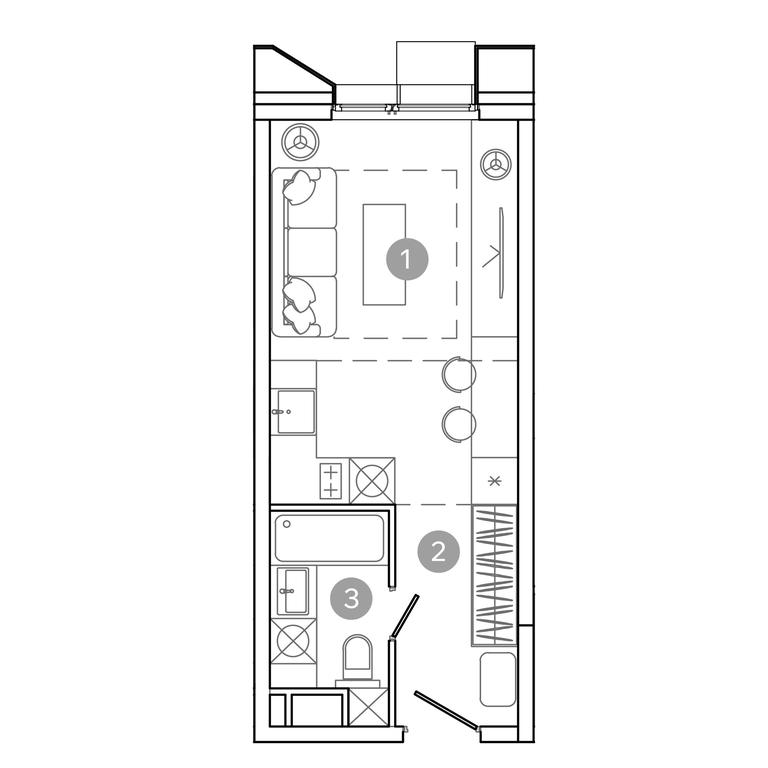 Apartment Sale, 23.7平方米 at UNO.Sokolinaya Gora, 8th Sokolinoy Gory Street, 26, Moscow, Russia #2 Apartment Sale, 23.7平方米 at UNO.Sokolinaya Gora, 8th Sokolinoy Gory Street, 26, Moscow, Russia #2