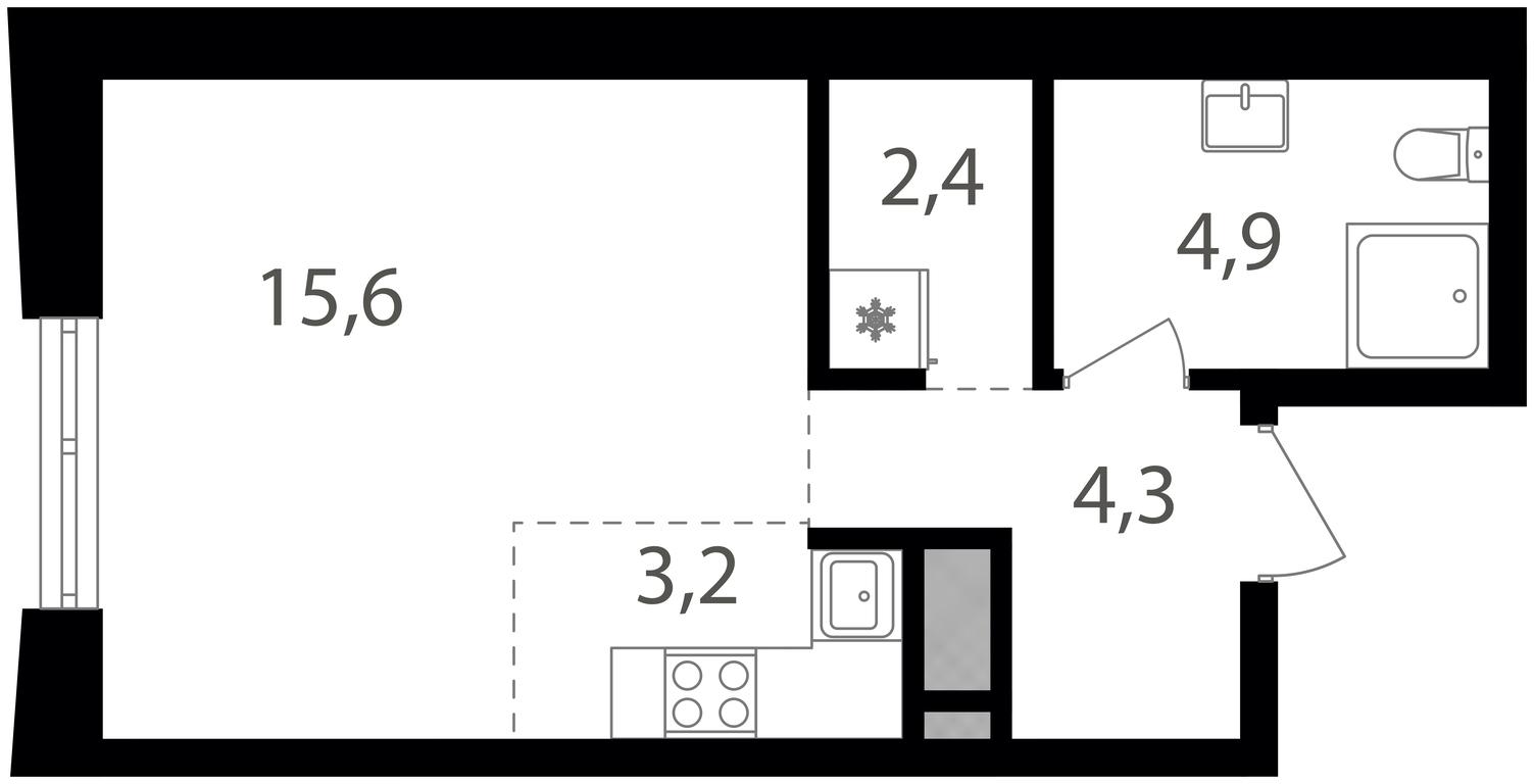 Apartment Sale, 30.4 sq. m. at Semenovskij Park 2, 1st Kirpichny Lane, 17А, Moscow, Russia #1 Apartment Sale, 30.4 sq. m. at Semenovskij Park 2, 1st Kirpichny Lane, 17А, Moscow, Russia #1
