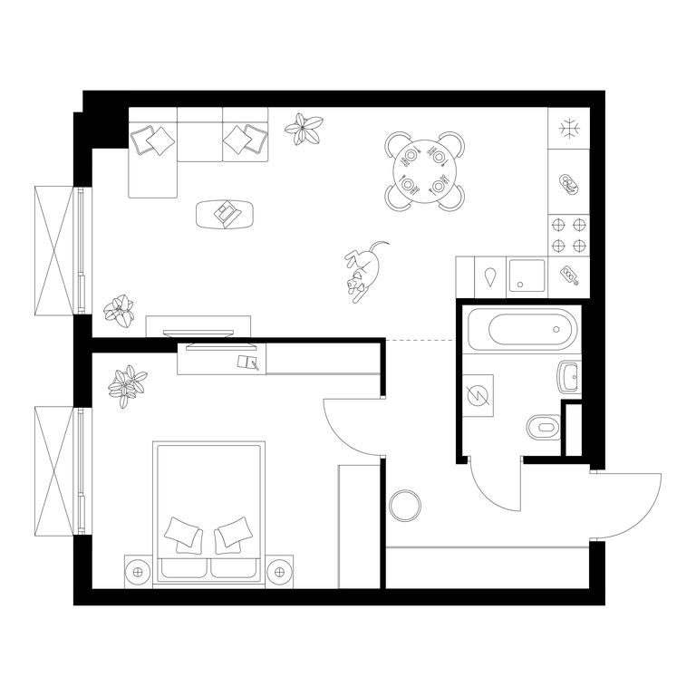 1-BD Apartment Sale, 46.6 sq. m. at Salarevo Park, Salaryevskaya Street, 8к1, Moskovskiy Settlement, Moscow, Russia #2 1-BD Apartment Sale, 46.6 sq. m. at Salarevo Park, Salaryevskaya Street, 8к1, Moskovskiy Settlement, Moscow, Russia #2