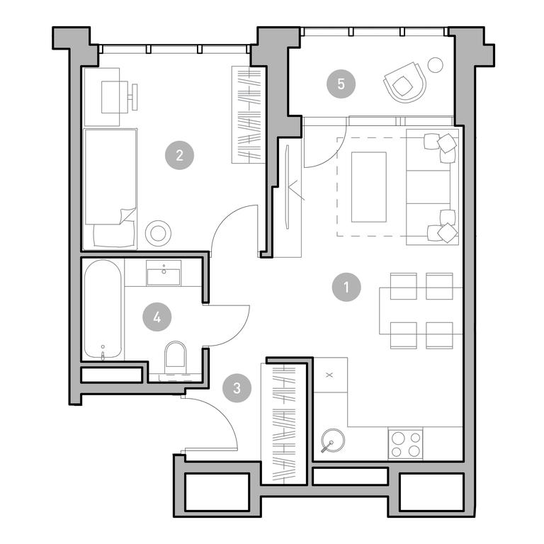 1-BD Apartment Sale, 40.2 sq. m. at UNO.Golovinskie Prudy, Mikhalkovskaya Street, 52, Moscow, Russia #1 1-BD Apartment Sale, 40.2 sq. m. at UNO.Golovinskie Prudy, Mikhalkovskaya Street, 52, Moscow, Russia #1