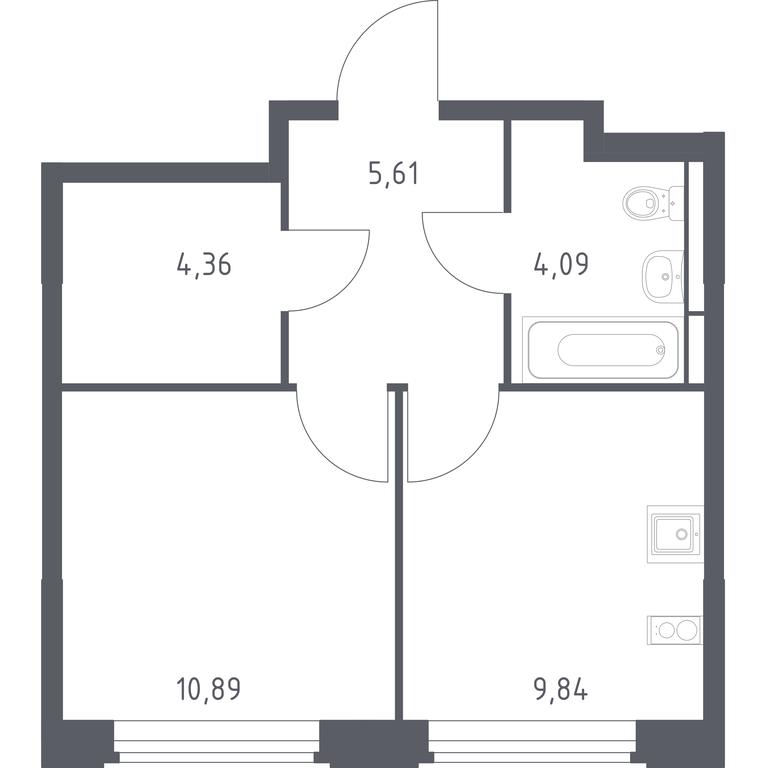 Apartment Sale, 34.79 sq. m. at Kosmicheskiy kvartal, M.K. Tikhonravova Street, Yubileyniy Microdistrict, Korolyov, Moscow Region, Russia #1 Apartment Sale, 34.79 sq. m. at Kosmicheskiy kvartal, M.K. Tikhonravova Street, Yubileyniy Microdistrict, Korolyov, Moscow Region, Russia #1
