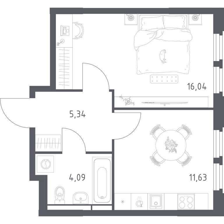Apartment Sale, 37.1平方米 at Kosmicheskiy kvartal, M.K. Tikhonravova Street, Yubileyniy Microdistrict, Korolyov, Moscow Region, Russia #2 Apartment Sale, 37.1平方米 at Kosmicheskiy kvartal, M.K. Tikhonravova Street, Yubileyniy Microdistrict, Korolyov, Moscow Region, Russia #2