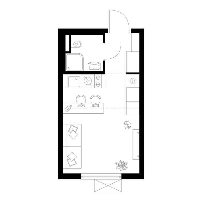 Apartment Sale, 19.9平方米 at Salarevo Park, Salaryevskaya Street, 8к1, Moskovskiy Settlement, Moscow, Russia #1