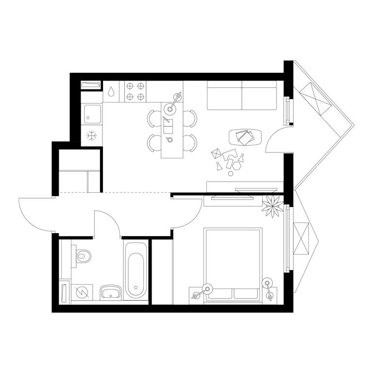 1-BD Apartment Sale, 36 sq. m. at Businovskiy Park, Izhorskaya Street, 6с5, Moscow, Russia #1 1-BD Apartment Sale, 36 sq. m. at Businovskiy Park, Izhorskaya Street, 6с5, Moscow, Russia #1