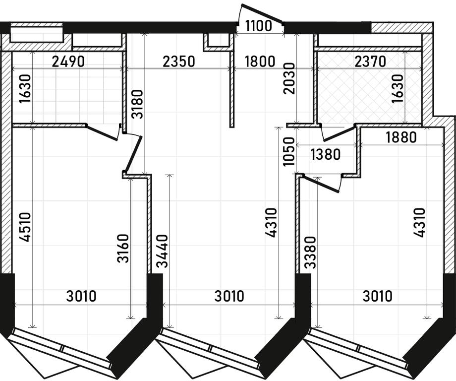 2-BD Apartment Sale, 61.64 sq. m. at Republic, Presnensky Val Street, 27с1, Moscow, Russia #1