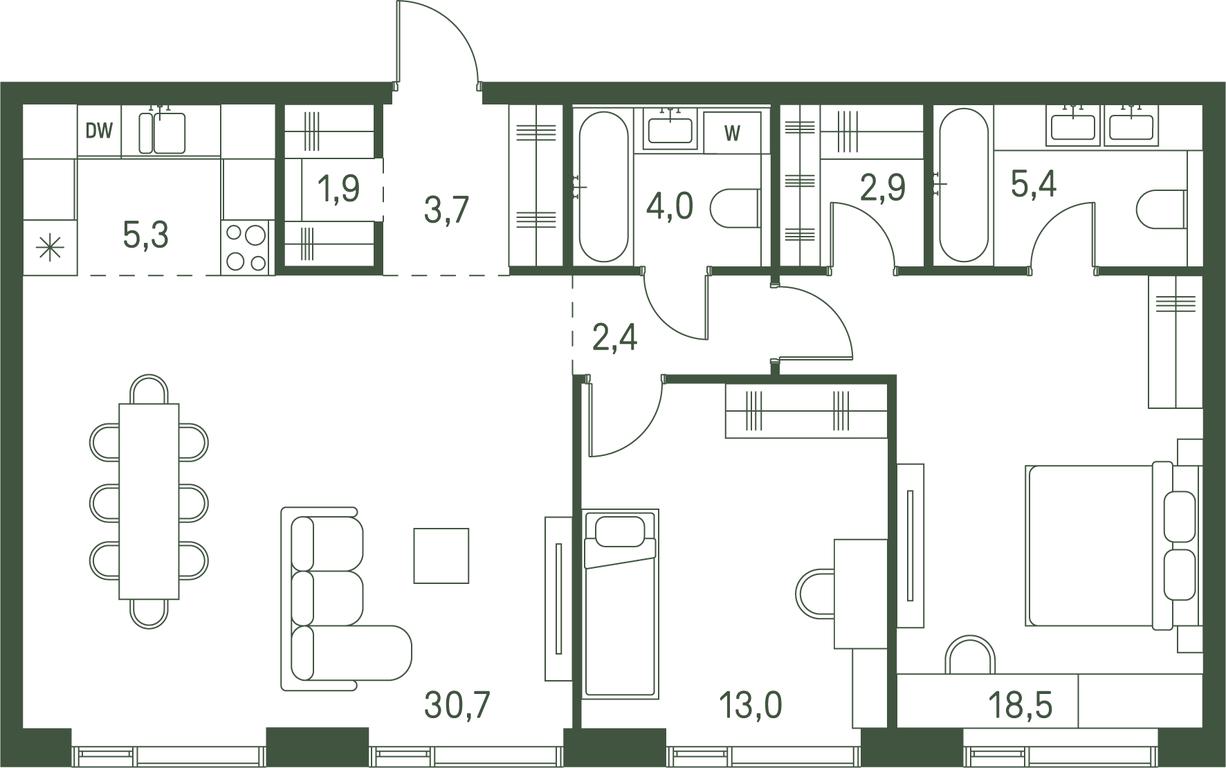 2-BD Apartment Sale, 87.8 sq. m. at Moments, Volokolamskoye Highway, 28, Moscow, Russia #2 2-BD Apartment Sale, 87.8 sq. m. at Moments, Volokolamskoye Highway, 28, Moscow, Russia #2