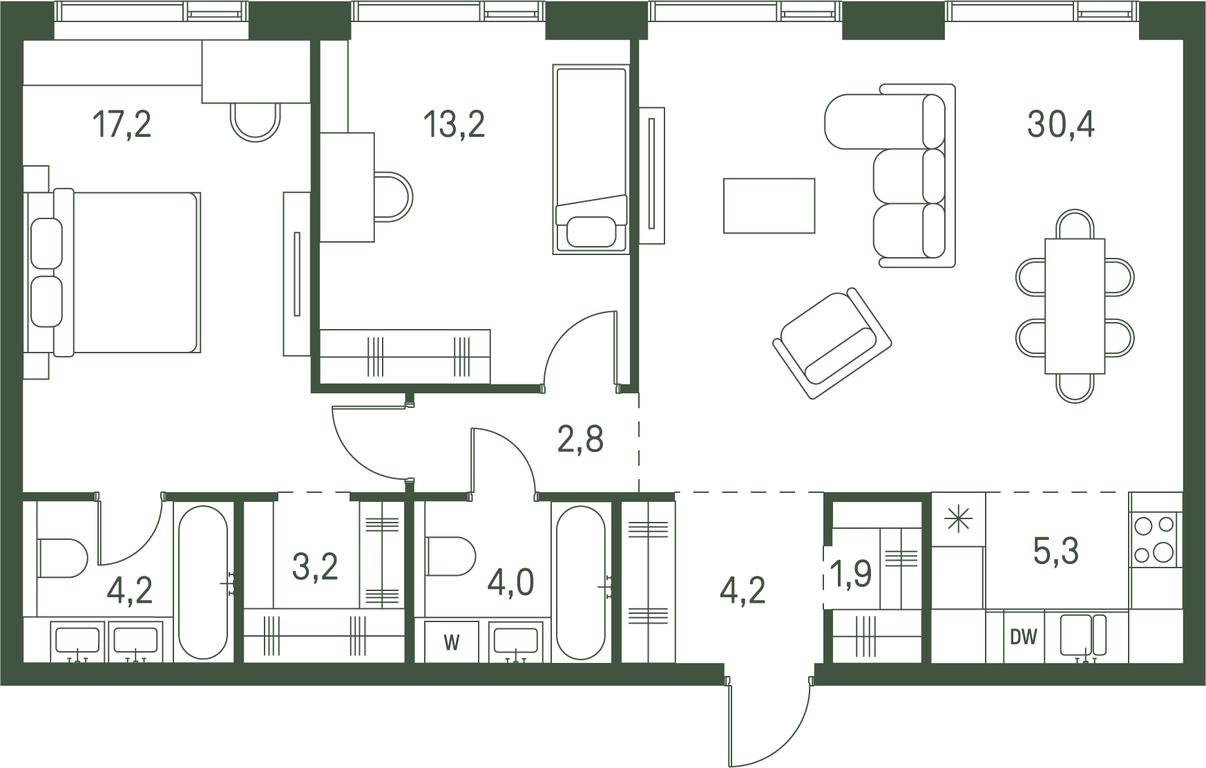 2-BD Apartment Sale, 86.4平方米 at Moments, Volokolamskoye Highway, 28, Moscow, Russia #1 2-BD Apartment Sale, 86.4平方米 at Moments, Volokolamskoye Highway, 28, Moscow, Russia #1