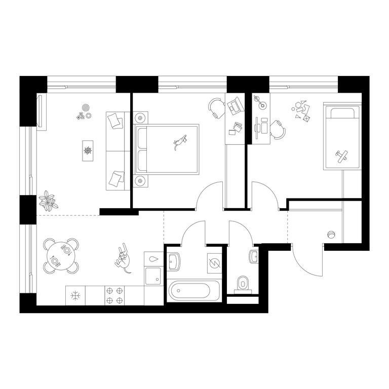 2-BD Apartment Sale, 56.2 sq. m. at Zelionyi Park, 687-y proyezd, 15с2, Zelenograd, Moscow, Russia #1 2-BD Apartment Sale, 56.2 sq. m. at Zelionyi Park, 687-y proyezd, 15с2, Zelenograd, Moscow, Russia #1