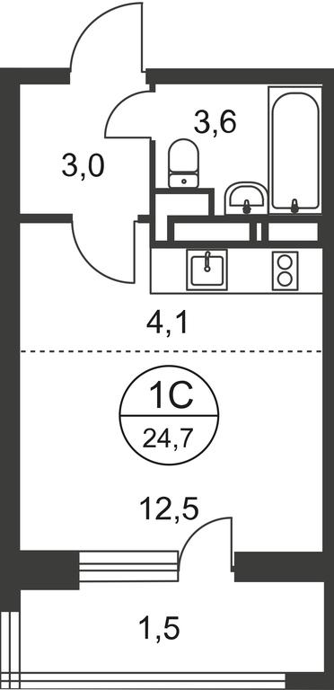 Apartment Sale, 23 sq. m. at Novograd Pavlino, Kosinskoye shosse, 2, Novoye Pavlino Microdistrict, Balashikha, Moscow Region, Russia #1 Apartment Sale, 23 sq. m. at Novograd Pavlino, Kosinskoye shosse, 2, Novoye Pavlino Microdistrict, Balashikha, Moscow Region, Russia #1