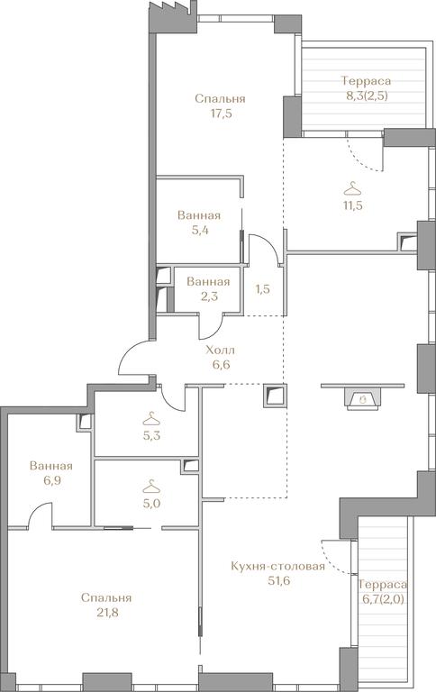 2-BD Apartment Sale, 139.1 sq. m. at Luzhniki Collection, Luzhnetskaya Embankment, 2/4с17, Moscow, Russia #2 2-BD Apartment Sale, 139.1 sq. m. at Luzhniki Collection, Luzhnetskaya Embankment, 2/4с17, Moscow, Russia #2