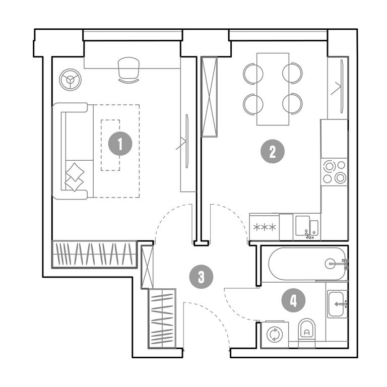 1-BD Apartment Sale, 37.8 sq. m. at Mirapolis, Mira Avenue, 222Ас9, Moscow, Russia #2 1-BD Apartment Sale, 37.8 sq. m. at Mirapolis, Mira Avenue, 222Ас9, Moscow, Russia #2
