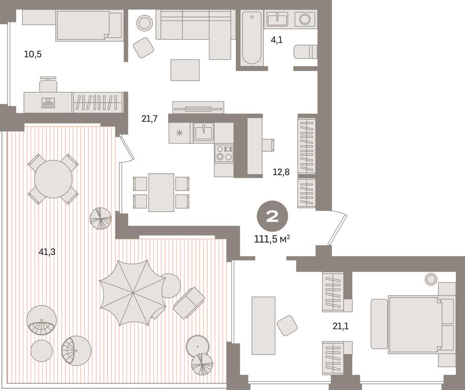 2-BD Apartment Sale, 111.5 sq. m. at Kvartal Izdanie, Perovskoye Highway, Moscow, Russia #1 2-BD Apartment Sale, 111.5 sq. m. at Kvartal Izdanie, Perovskoye Highway, Moscow, Russia #1