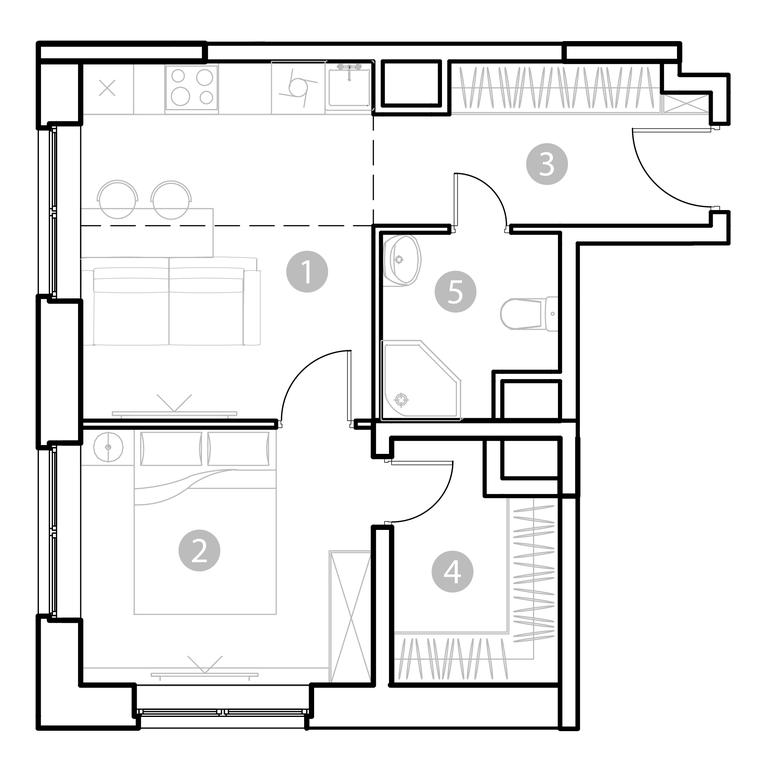 1-BD Apartment Sale, 37.86 sq. m. at EvoPark Sokolniki, Poteshnaya Street, Moscow, Russia #1 1-BD Apartment Sale, 37.86 sq. m. at EvoPark Sokolniki, Poteshnaya Street, Moscow, Russia #1