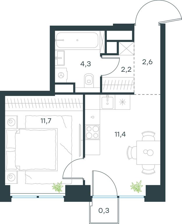 Apartment Sale, 32.5 sq. m. at Level Zvenigorodskaya, 3rd Silikatny Drive, 6к1, Moscow, Russia #1 Apartment Sale, 32.5 sq. m. at Level Zvenigorodskaya, 3rd Silikatny Drive, 6к1, Moscow, Russia #1