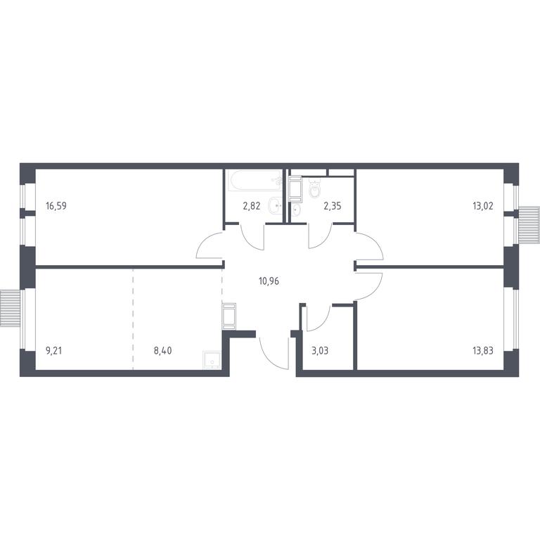 2-BD Apartment Sale, 80.21平方米 at Bolshoe Putilkovo, Prostornaya ulitsa, 1, Putilkovo Village, Krasnogorsk City District, Moscow Region, Russia #1 2-BD Apartment Sale, 80.21平方米 at Bolshoe Putilkovo, Prostornaya ulitsa, 1, Putilkovo Village, Krasnogorsk City District, Moscow Region, Russia #1