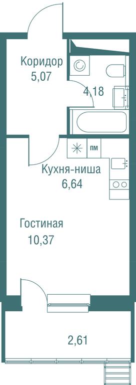 Apartment Sale, 28.87平方米 at Odinburg, Severnaya Street, 11, Odintsovo, Moscow Region, Russia #1 Apartment Sale, 28.87平方米 at Odinburg, Severnaya Street, 11, Odintsovo, Moscow Region, Russia #1