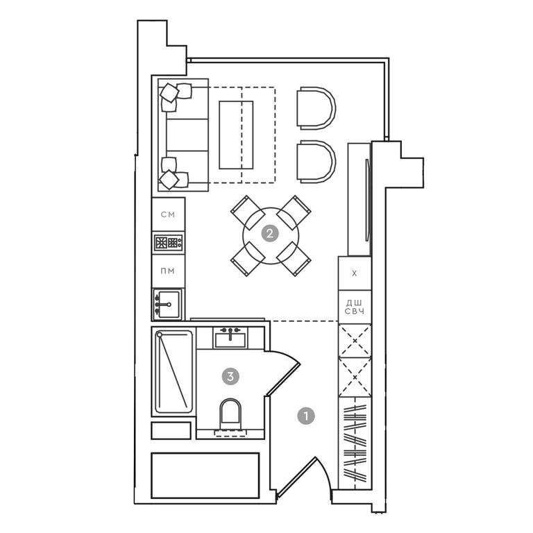 Apartment Sale, 27.23 sq. m. at RED7, Akademika Sakharova Avenue, 11, Moscow, Russia #1 Apartment Sale, 27.23 sq. m. at RED7, Akademika Sakharova Avenue, 11, Moscow, Russia #1