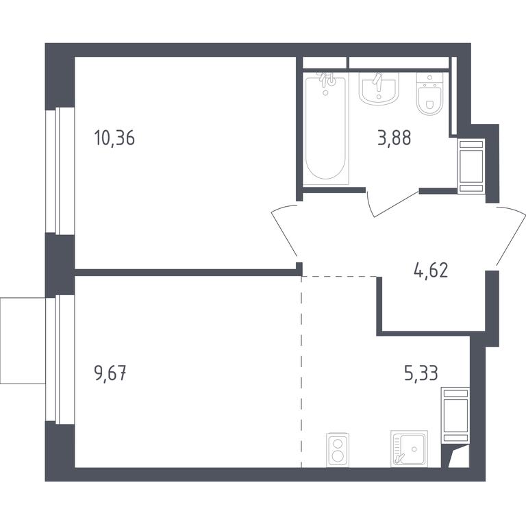 Apartment Sale, 33.6平方米 at Piatnitskie Luga, Pyatnitskoye Highway, 2, derevnya Yurlovo, Solnechnogorsk City District, Moscow Region, Russia #1 Apartment Sale, 33.6平方米 at Piatnitskie Luga, Pyatnitskoye Highway, 2, derevnya Yurlovo, Solnechnogorsk City District, Moscow Region, Russia #1