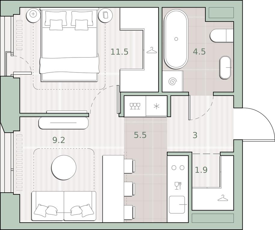 1-BD Apartment Sale, 35.6 sq. m. at Sreda na Lobachevskogo, Ochakovskoye Highway, Moscow, Russia #1 1-BD Apartment Sale, 35.6 sq. m. at Sreda na Lobachevskogo, Ochakovskoye Highway, Moscow, Russia #1
