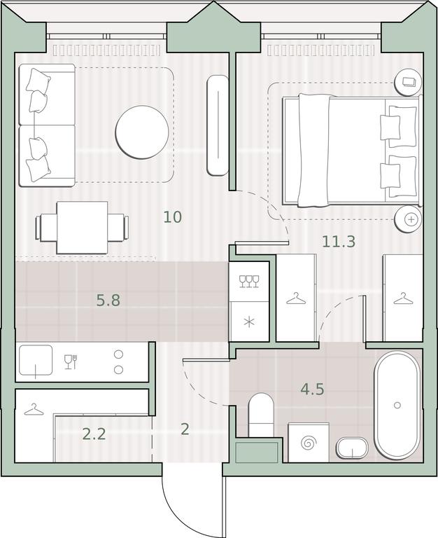 1-BD Apartment Sale, 35.8 sq. m. at Sreda na Lobachevskogo, Ochakovskoye Highway, Moscow, Russia #1 1-BD Apartment Sale, 35.8 sq. m. at Sreda na Lobachevskogo, Ochakovskoye Highway, Moscow, Russia #1
