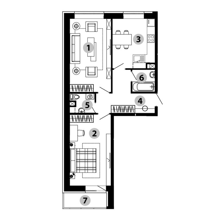 1-BD Apartment Sale, 61.9 sq. m. at Malinovo, mikrorayon Vostochny, 20, Zvenigorod, Odintsovskiy City District, Moscow Region, Russia #2 1-BD Apartment Sale, 61.9 sq. m. at Malinovo, mikrorayon Vostochny, 20, Zvenigorod, Odintsovskiy City District, Moscow Region, Russia #2
