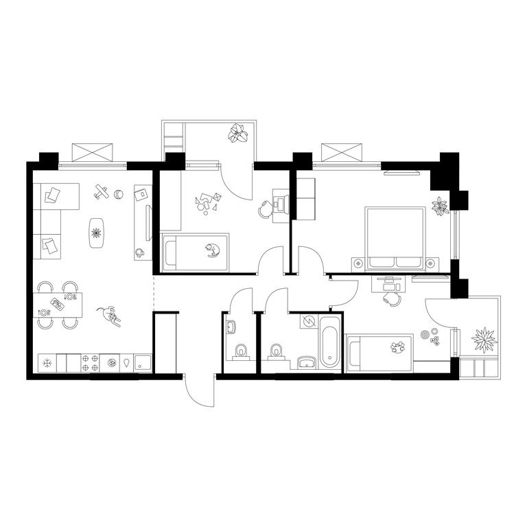 3-BD Apartment Sale, 76.5 sq. m. at Zelionyi Park, 687-y proyezd, 15с2, Zelenograd, Moscow, Russia #1 3-BD Apartment Sale, 76.5 sq. m. at Zelionyi Park, 687-y proyezd, 15с2, Zelenograd, Moscow, Russia #1