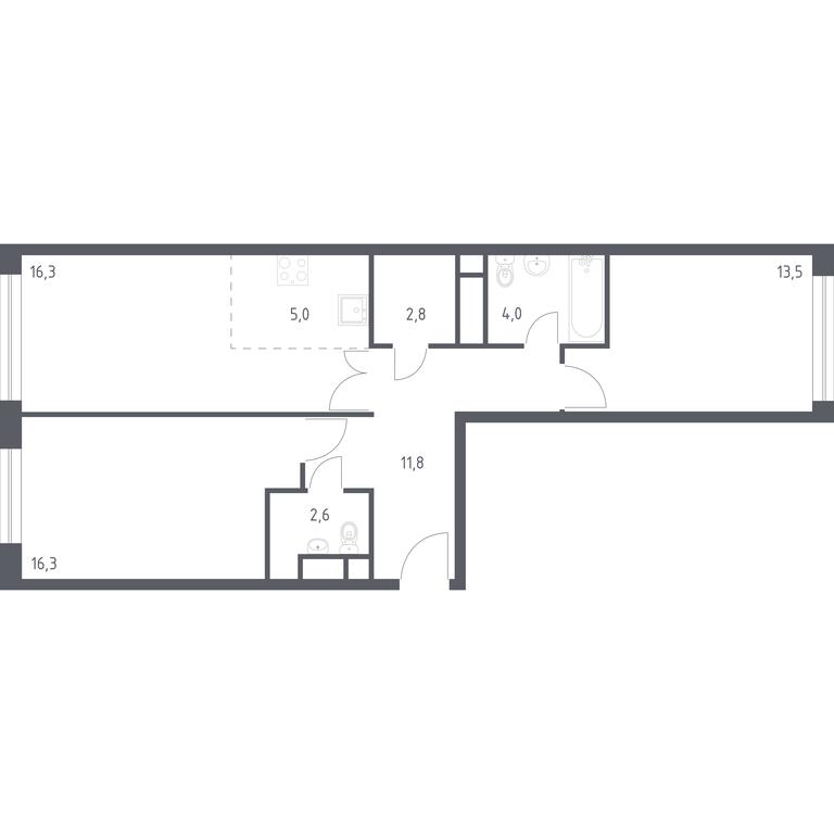 1-BD Apartment Sale, 73.2 sq. m. at Veresk, 3rd Khoroshyovskaya Street, вл19с3к1, Moscow, Russia #1 1-BD Apartment Sale, 73.2 sq. m. at Veresk, 3rd Khoroshyovskaya Street, вл19с3к1, Moscow, Russia #1